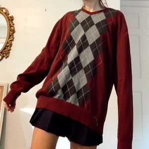 Claiborne argyle sweater